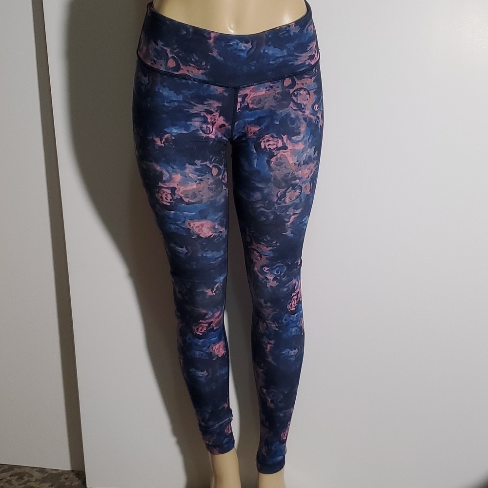 Lululemon Wunder Under Leggings Women's 6 Blue Pink Full Length